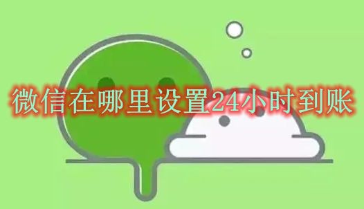 《微信》在哪里设置24小时到账