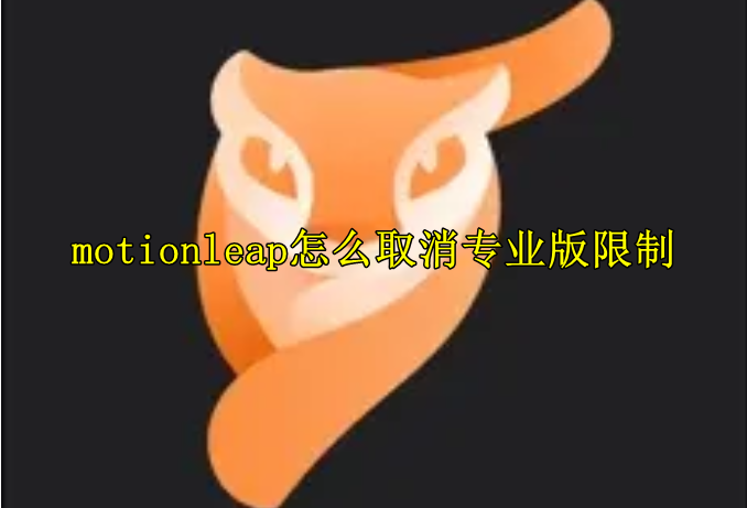 motionleap怎么取消专业版限制