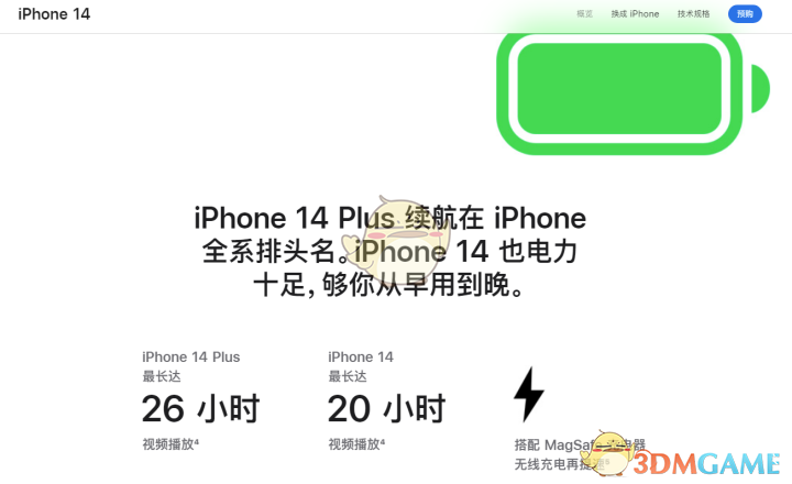 iphone14系列电池续航介绍