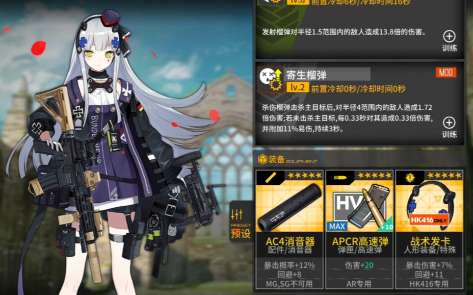 少女前线hk416值得练吗